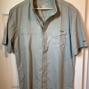 Huk Men’s Performance Short Sleeve Button Down